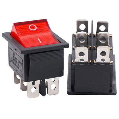 2 Position Red/Green Light Rocker Switch 16A/250V KCD4-20 4 Pin 6 pin ON/OFF Toggle Switches
