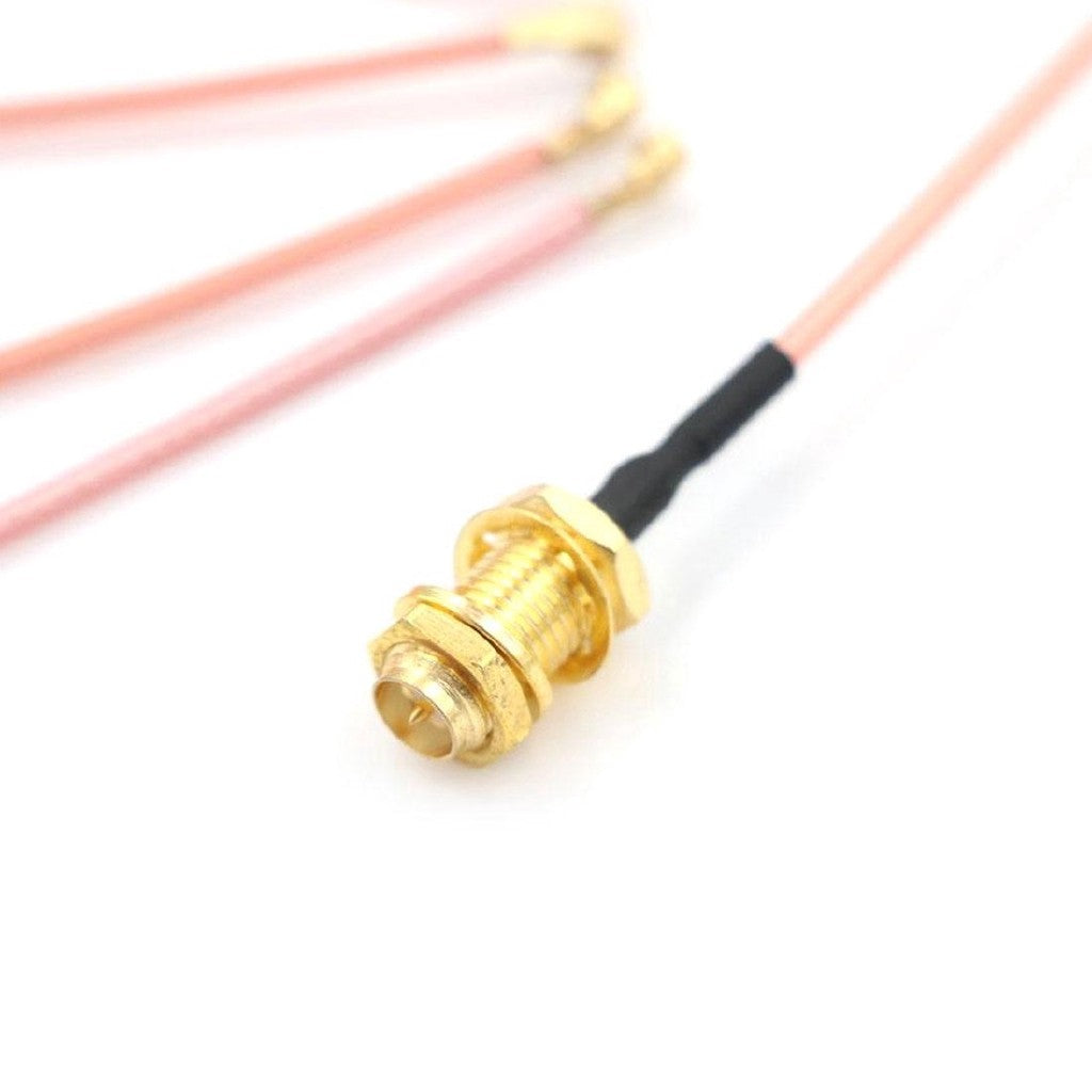 Fulabs 5pcs SMA Connector Cable Female to uFL/u.FL/IPX/IPEX RF Or NO Connector Coax Adapter Assembly RG178 Pigtail Cable 1.13mm