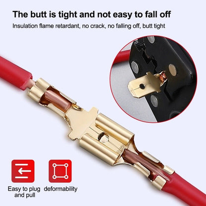 Box Insulated Male Female Wire Connector 4/4.8/6.3mm Electrical Crimp Terminals Termin Connectors