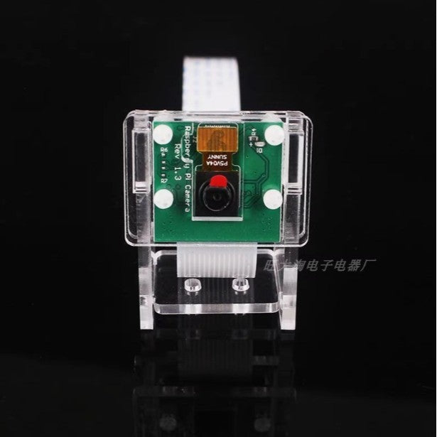 1pcs Transparent Acrylic 5MP Camera Holder Clear Support Bracket Case for Raspberry Pi 1-4 for V2 Official Camera