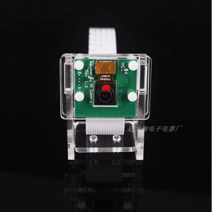 1pcs Transparent Acrylic 5MP Camera Holder Clear Support Bracket Case for Raspberry Pi 1-4 for V2 Official Camera