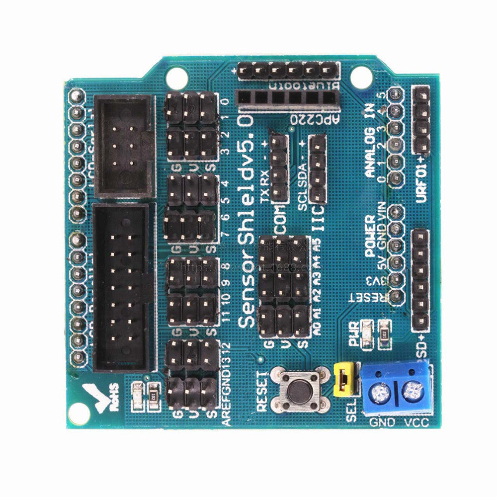 1pcs V5 0 Sensor Shield Expansion Board For Arduino Electronic Building Blocks Robot Accessories