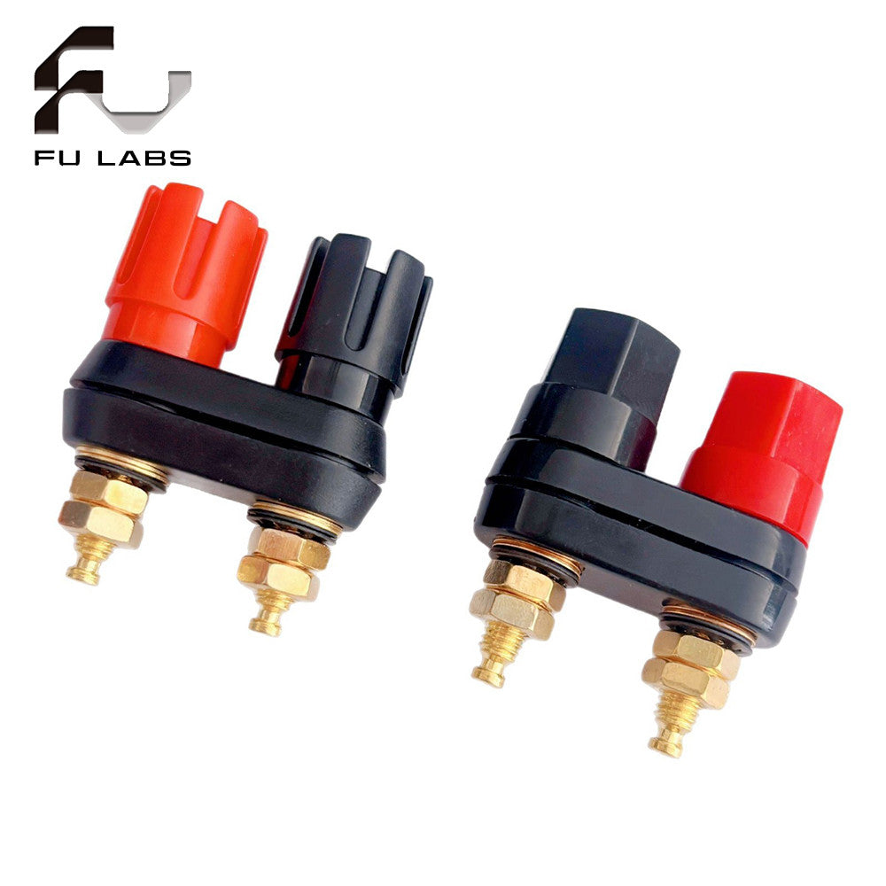 Fulabs 1pcs Banana Plugs Couple Terminals Amplifier  (PER PIECE) Speaker Terminal Binding Post