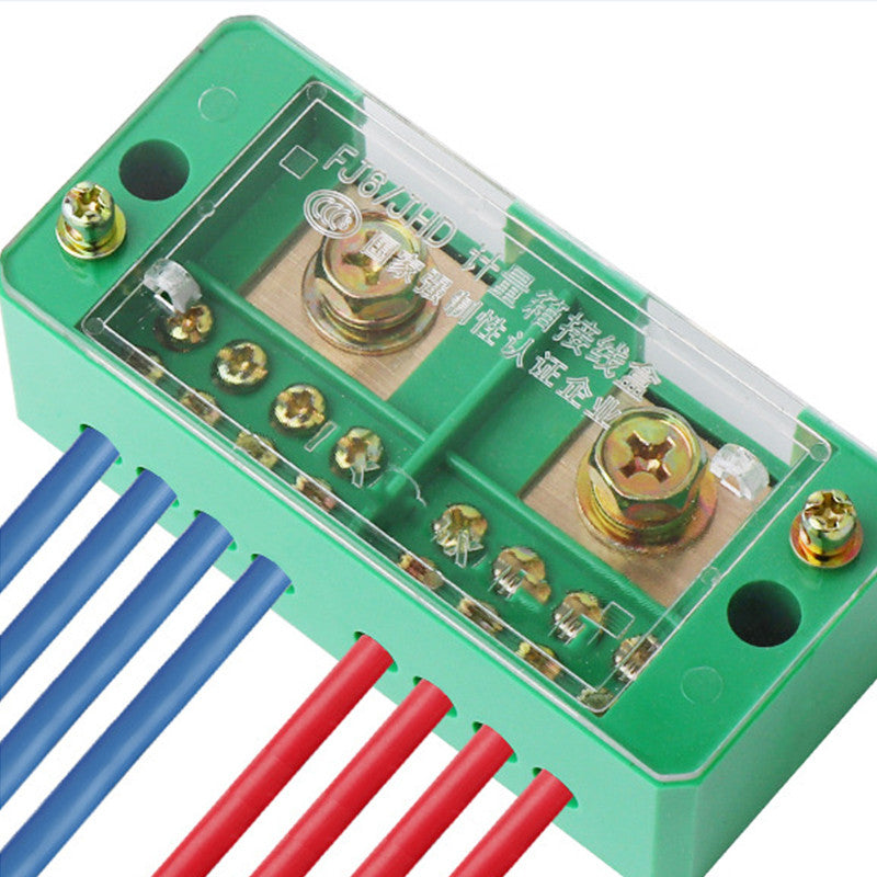 FJ6/JHD 2 IN 4/6/8/12/18 Out Wire Terminal Box Connector Block Household Junction Box Distribution Box Block Wire Connector