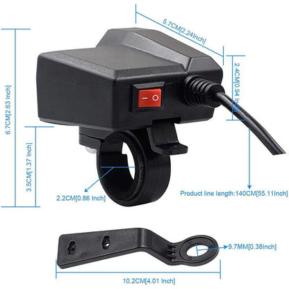5V2A Small Motorcycle Telescope type Charger Waterproof USB Motor Charger