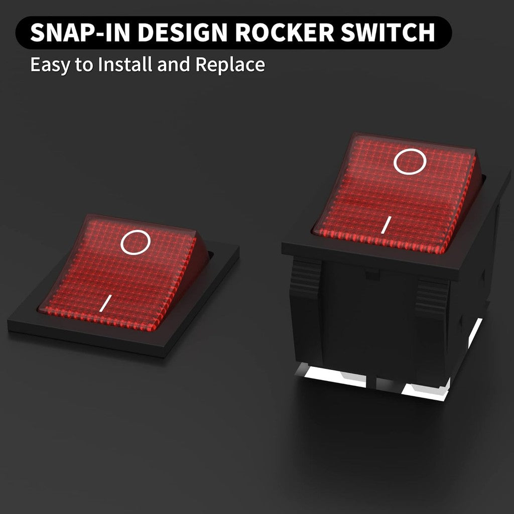 2 Position Red/Green Light Rocker Switch 16A/250V KCD4-20 4 Pin 6 pin ON/OFF Toggle Switches