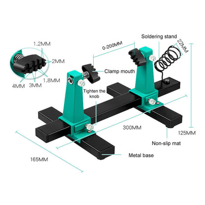 1pcs Circuit Board Holder Stable Adjustable PCB Welding Bracket Auxiliary Clamp Repair Tool Clamping Kit