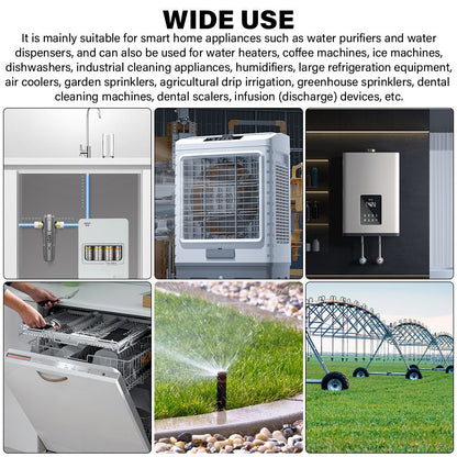 DC24 Normally closed Electric Solenoid Valve Magnetic Water Air Inlet Flow Switch