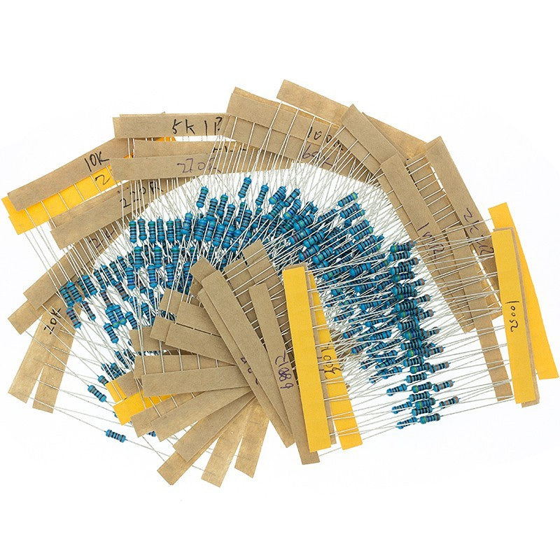 300pcs 600pcs 1/4W Resistance 1% 30 Kind Each 10pcs/20pcs Film Resistor Assorted Kit with box