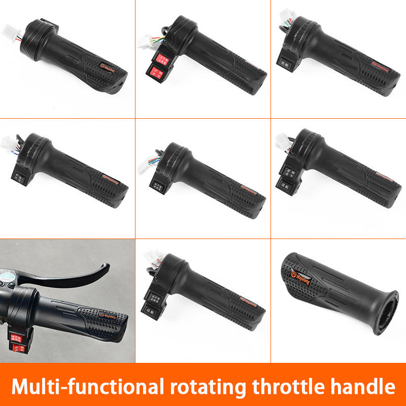 E-Bike Twist Throttle Universal Electric Scooter Parts Speed Handlebar Throttle 12V 24V Electric Twist Throttles 36V 48V Cycling Throttle Grip