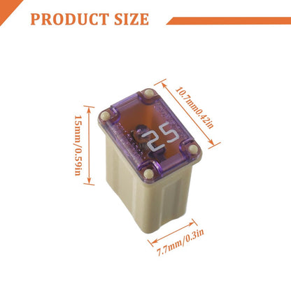 1PC PEC 15A 20A 25A 30A 40A Rectangle Car Fuse Square Auto FuseTube for Ford Mondeo Corola Mini Short Size