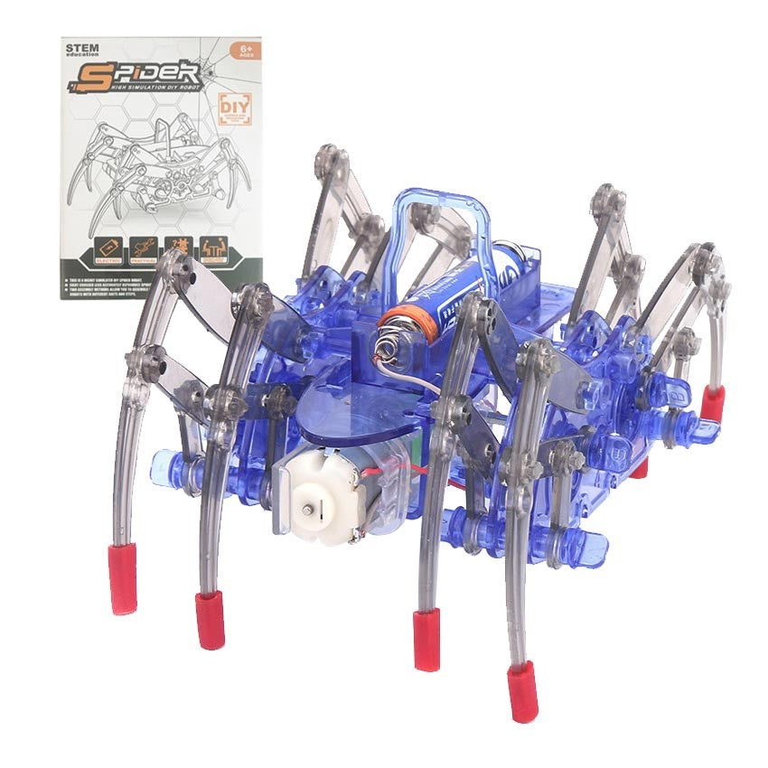 1pcs DIY Electronic Assemble Educational Toy For Children Electric Spider Robot Kid Toy