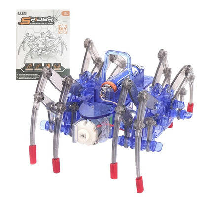 1pcs DIY Electronic Assemble Educational Toy For Children Electric Spider Robot Kid Toy