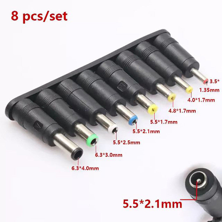 Fulabs DC 5.5X 2.1 MM Female Socket Adapter Connectors to Male Jack Plug Power Adaptor 8 pcs set