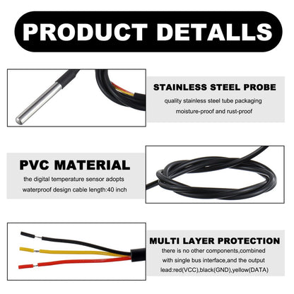 Waterproof Temperature Sensor DS18B20 Module