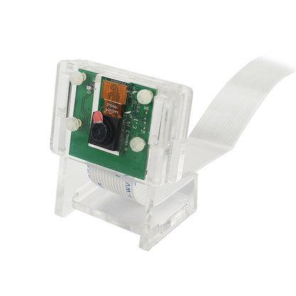 1pcs Transparent Acrylic 5MP Camera Holder Clear Support Bracket Case for Raspberry Pi 1-4 for V2 Official Camera