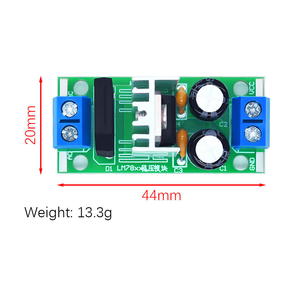 1pcs LM7805 LM7812 DC/AC Three Terminal Voltage Regulator Power Supply Module 5V 9V 12V Output Max 1.2A L7805 L7812