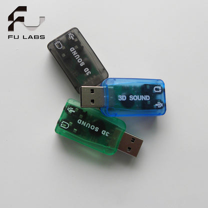 Fulabs 5.1 USB 3D Audio Sound Card Adarpter for PC Desktop Notebook