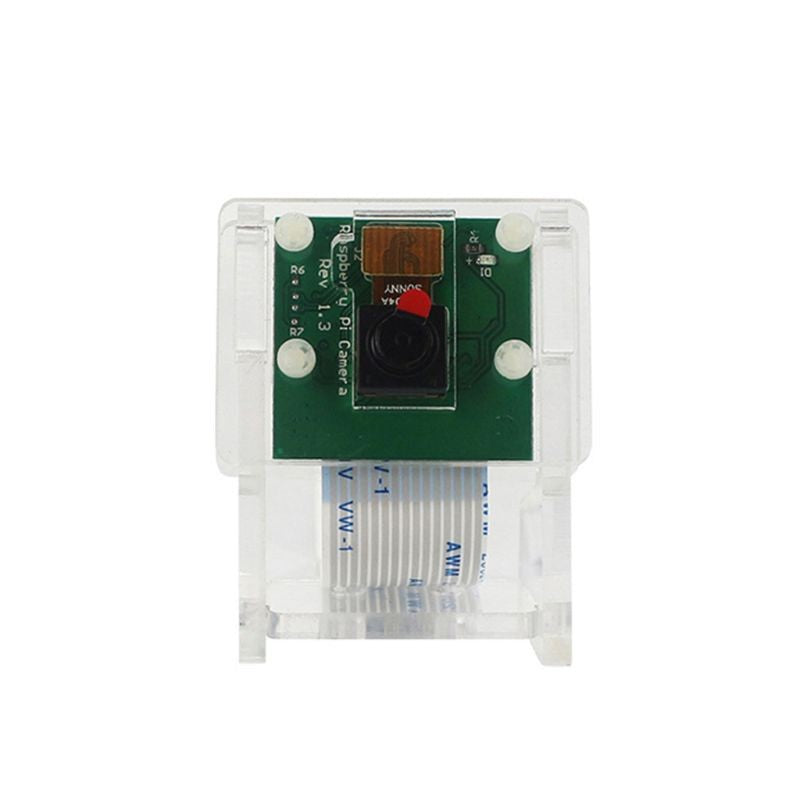 1pcs Transparent Acrylic 5MP Camera Holder Clear Support Bracket Case for Raspberry Pi 1-4 for V2 Official Camera