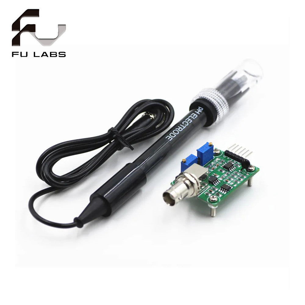 1pcs Liquid PH Value Detection detect Sensor Module Monitoring Control Board For Arduino BNC Electrode Probe Controller
