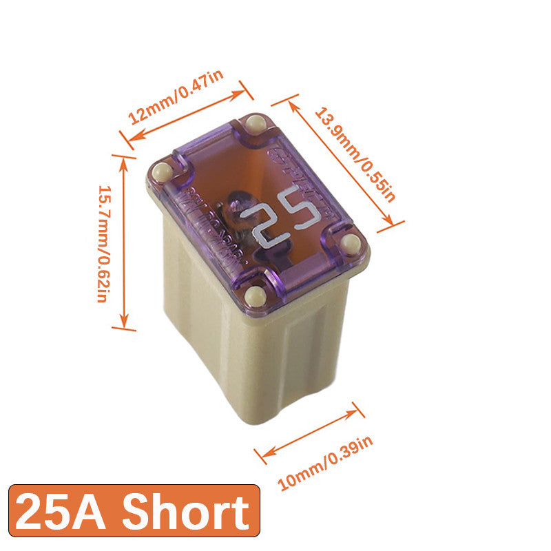 1PC PEC 15A 20A 25A 30A 40A Rectangle Car Fuse Square Auto FuseTube for Ford Mondeo Corola Mini Short Size