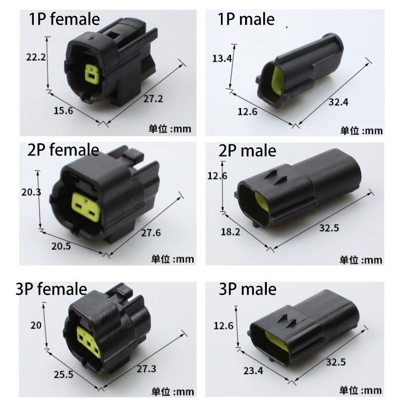 1/2/3/4/6/8/10/12/16Pin Denso Car Sealed Truck Socket Oxygen Sensor Plug Waterproof Electrical Connector Wire Harness With Cable