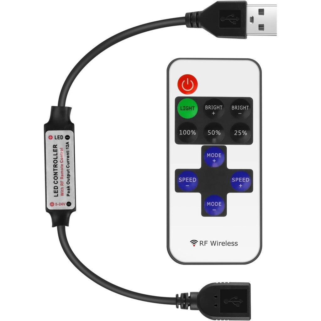12V Rf Wireless Remote Switch Controller Dimmer For Mini Led Strip Light