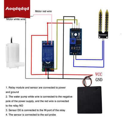1pcs Automatic Watering System DIY Automatic Irrigation Module Kit Soil Moisture Sensor Garden Drip Kit