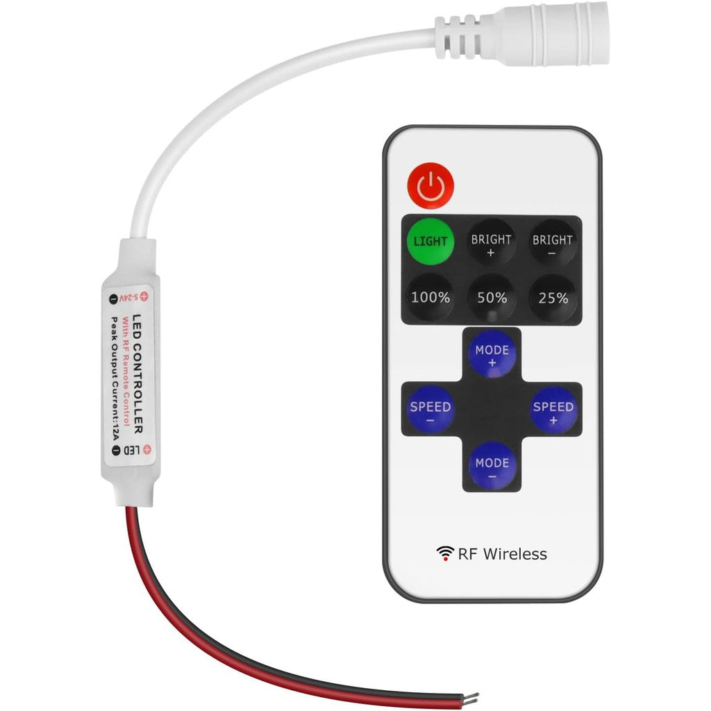 12V Rf Wireless Remote Switch Controller Dimmer For Mini Led Strip Light