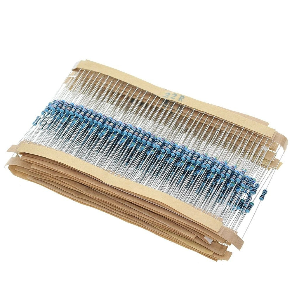 300pcs 600pcs 1/4W Resistance 1% 30 Kind Each 10pcs/20pcs Film Resistor Assorted Kit with box