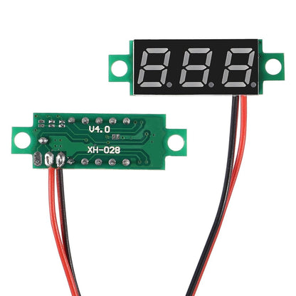 0.28 0.36 0.56 Inch 2.5V-40V Mini Digital Voltmeter Voltage Tester Meter RED/BLUE/YELLOW/GREEN LED Screen