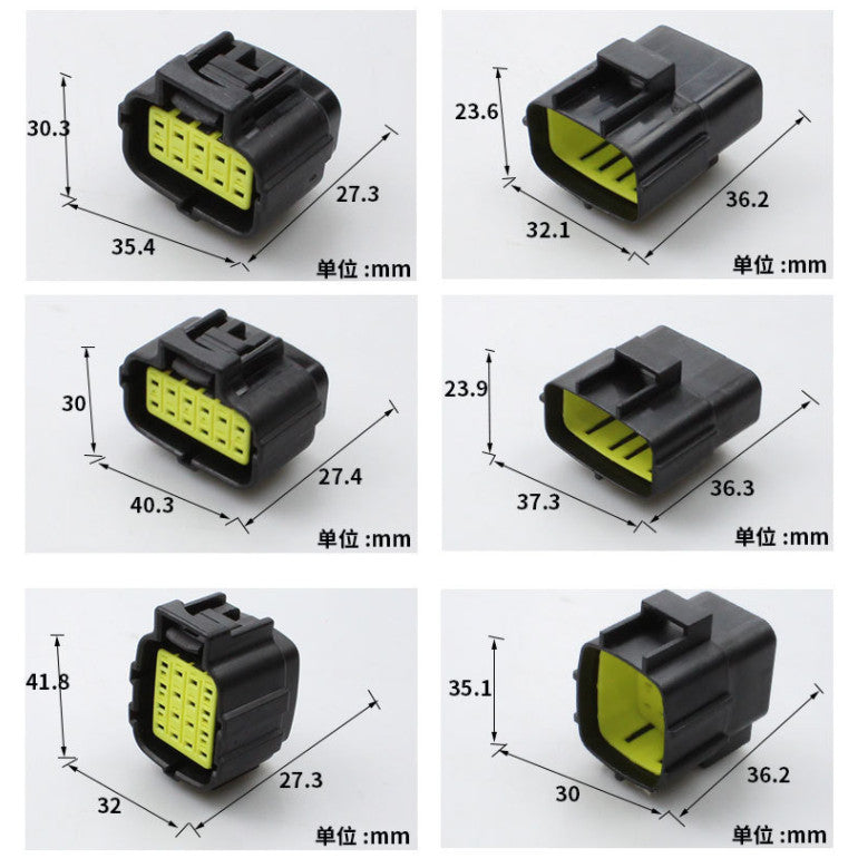 1/2/3/4/6/8/10/12/16Pin Denso Car Sealed Truck Socket Oxygen Sensor Plug Waterproof Electrical Connector Wire Harness With Cable