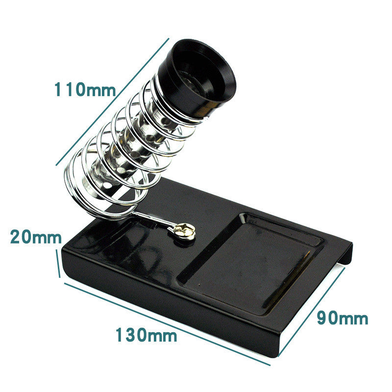 1pcs C4 Heavy-Duty Soldering Iron Stand │ Angled Spring Holder + Cleaning Sponge │ Stable Rubber-Grip Base