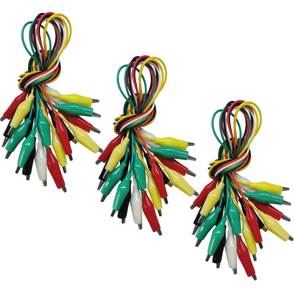 50cm Large medium small Alligator Clips Double ended Crocodile Clips Cable Wire Testing