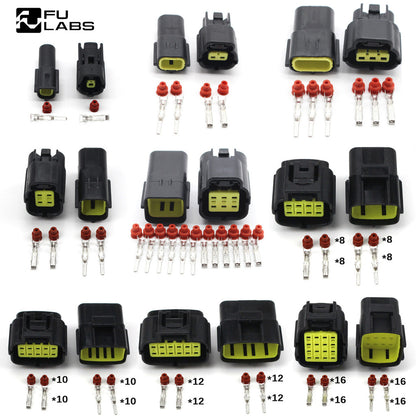 1 2 3 4 6 8 10 12 16 Pin Denso Auto Waterproof Wire Connector Electrical Plug Car Auto Sealed Electrical Set Car Truck connect