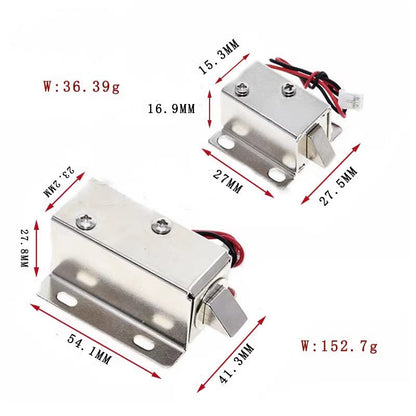 Solenoid Lock 12V DC Practical Safety Electromagnetic Solenoid Lock for Cabinet Door Drawer