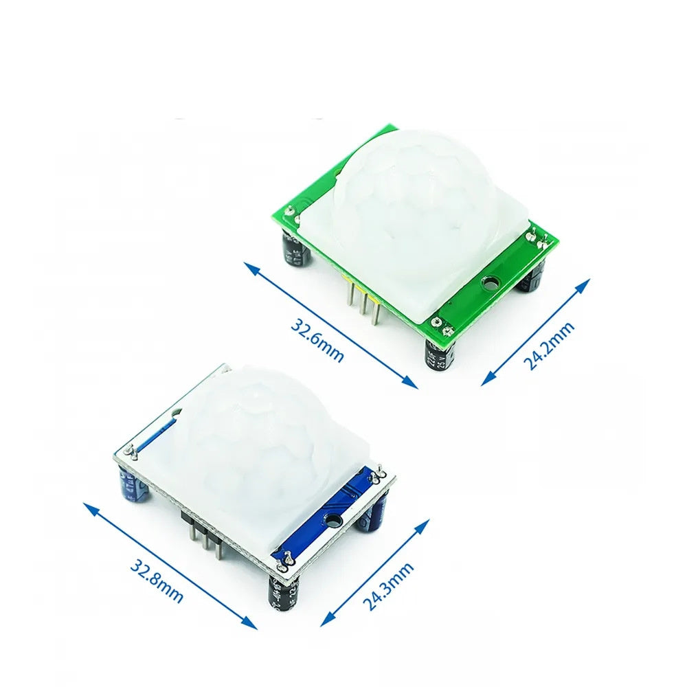 Green/blue HC-SR501 Acrylic stand Adjust IR Pyroelectric Motion Sensor Module For Arduino For Raspberry Pi Kits