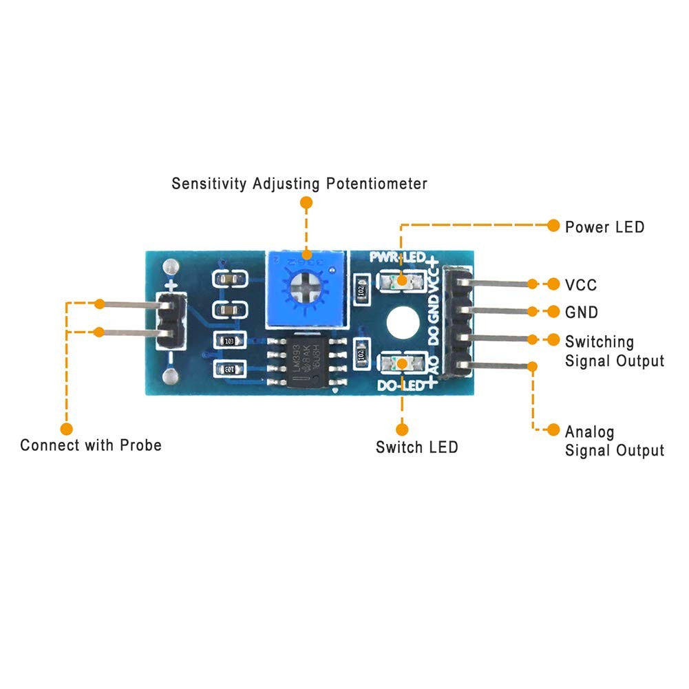 Soil Moisture Sensor Module for Arduino Raspberry Pi