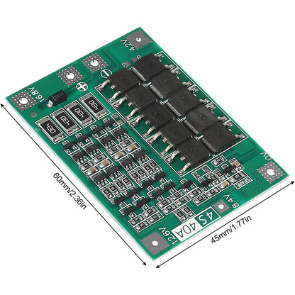 3S/4S 40A 60A Li-ion Lithium Battery Charger Protection Board 18650 BMS For Drill Motor 11.1V 12.6V/14.8V 16.8V Enhance/Balance