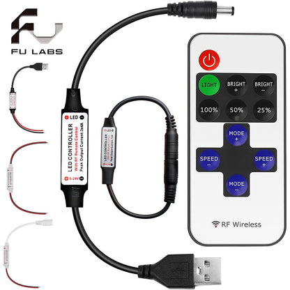 12V Rf Wireless Remote Switch Controller Dimmer For Mini Led Strip Light
