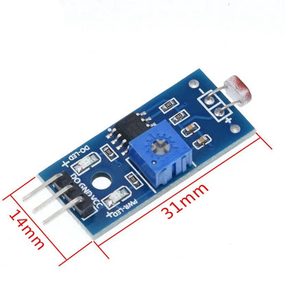 Photosensitive brightness resistance sensor module Light intensity detect 3pin 4pin For Arduino