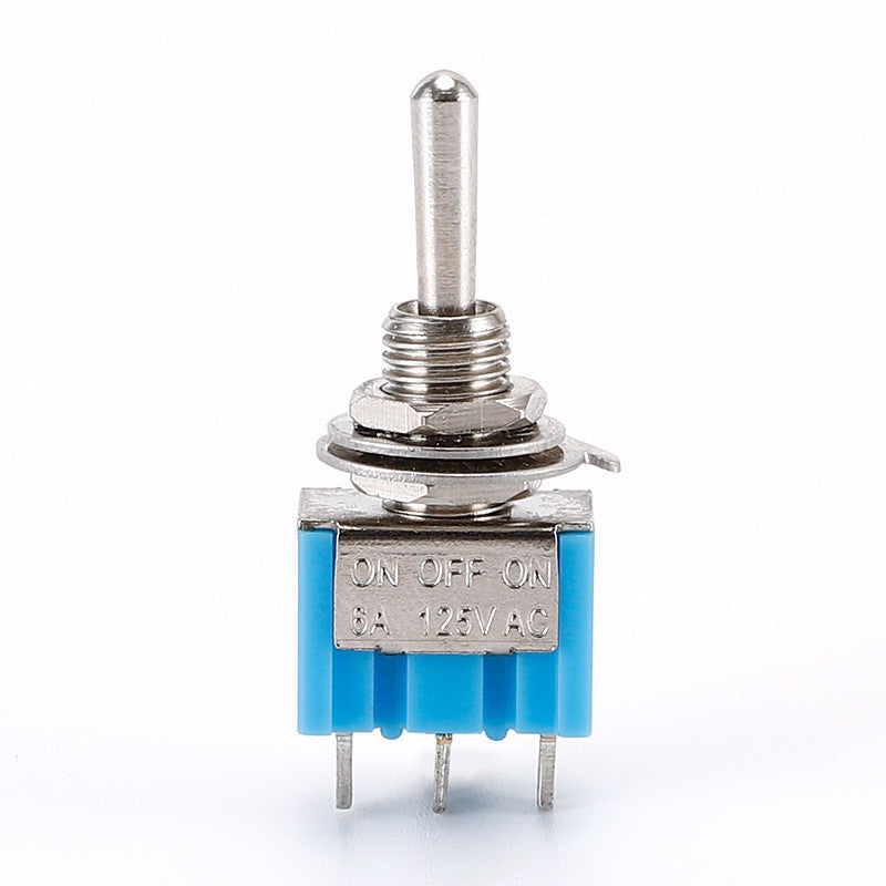 5pcs 6MM Reset Latching Toggle Switch MTS-102 5A 6A 125V 3A 250 AC Mini 3 6PIN ON-ON ON-OFF-ON Rocker Switch Lights Motors