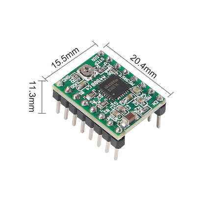 Stepper Motor Driver Stepstick A4988 Drv8825 With Heat Sink Carrier Reprap Ramps 3D Printer Parts & Accessories