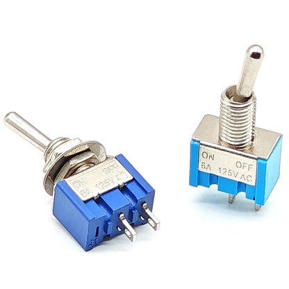 5pcs 6MM Reset Latching Toggle Switch MTS-102 5A 6A 125V 3A 250 AC Mini 3 6PIN ON-ON ON-OFF-ON Rocker Switch Lights Motors