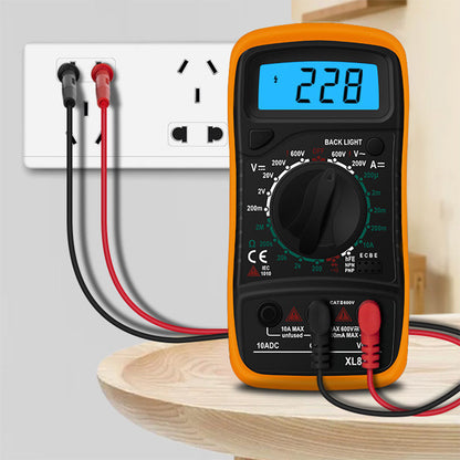 XL830L Digital Multimeter High Precision Digital Display Multimeter Electrician Multi-Function Resistance Voltage Measurement Instrument