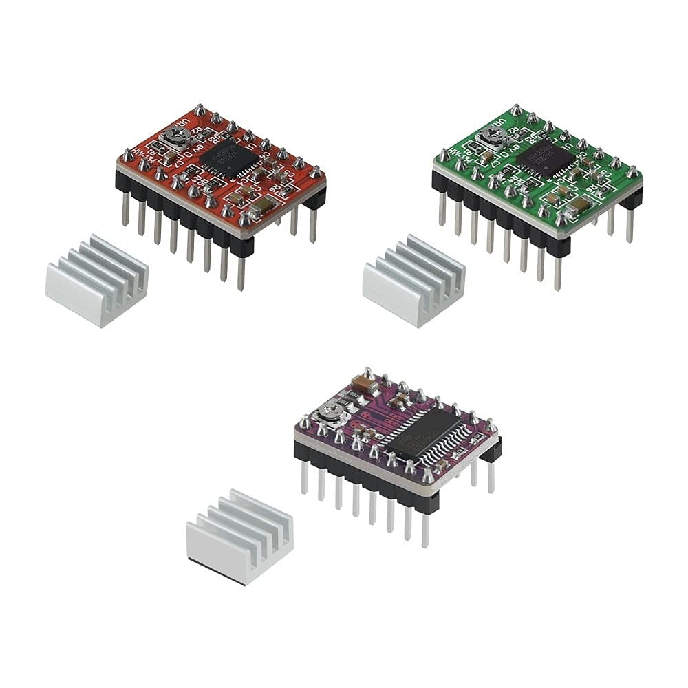 Stepper Motor Driver Stepstick A4988 Drv8825 With Heat Sink Carrier Reprap Ramps 3D Printer Parts & Accessories