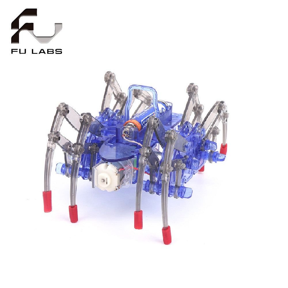 1pcs DIY Electronic Assemble Educational Toy For Children Electric Spider Robot Kid Toy