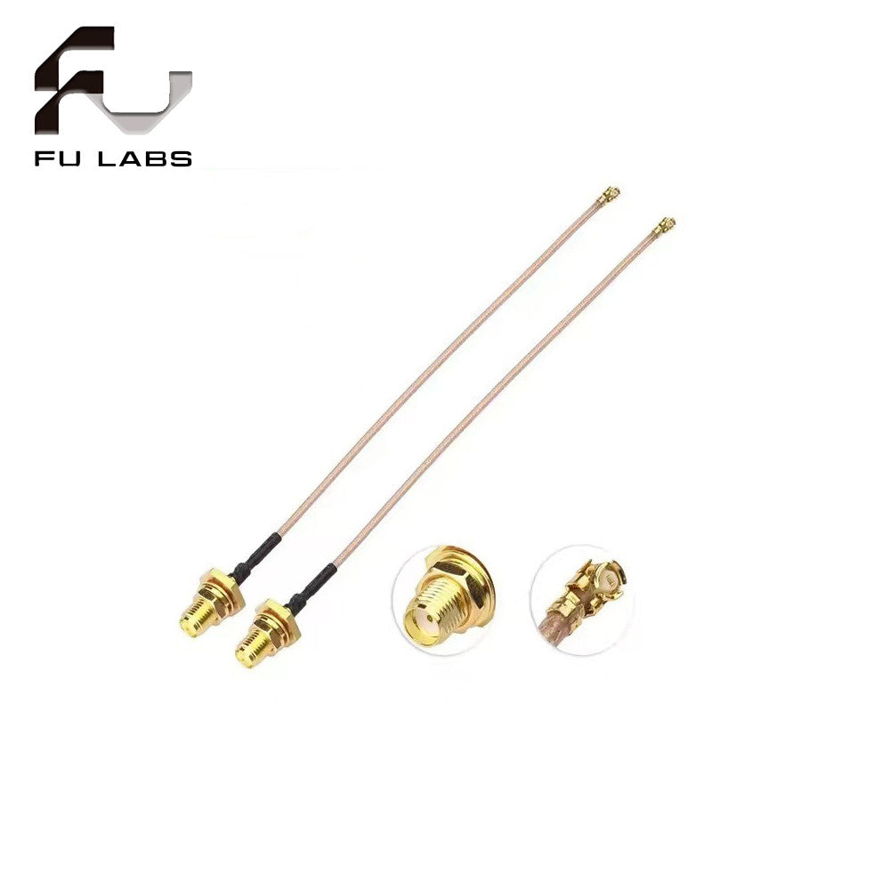 Fulabs 5pcs SMA Connector Cable Female to uFL/u.FL/IPX/IPEX RF Or NO Connector Coax Adapter Assembly RG178 Pigtail Cable 1.13mm