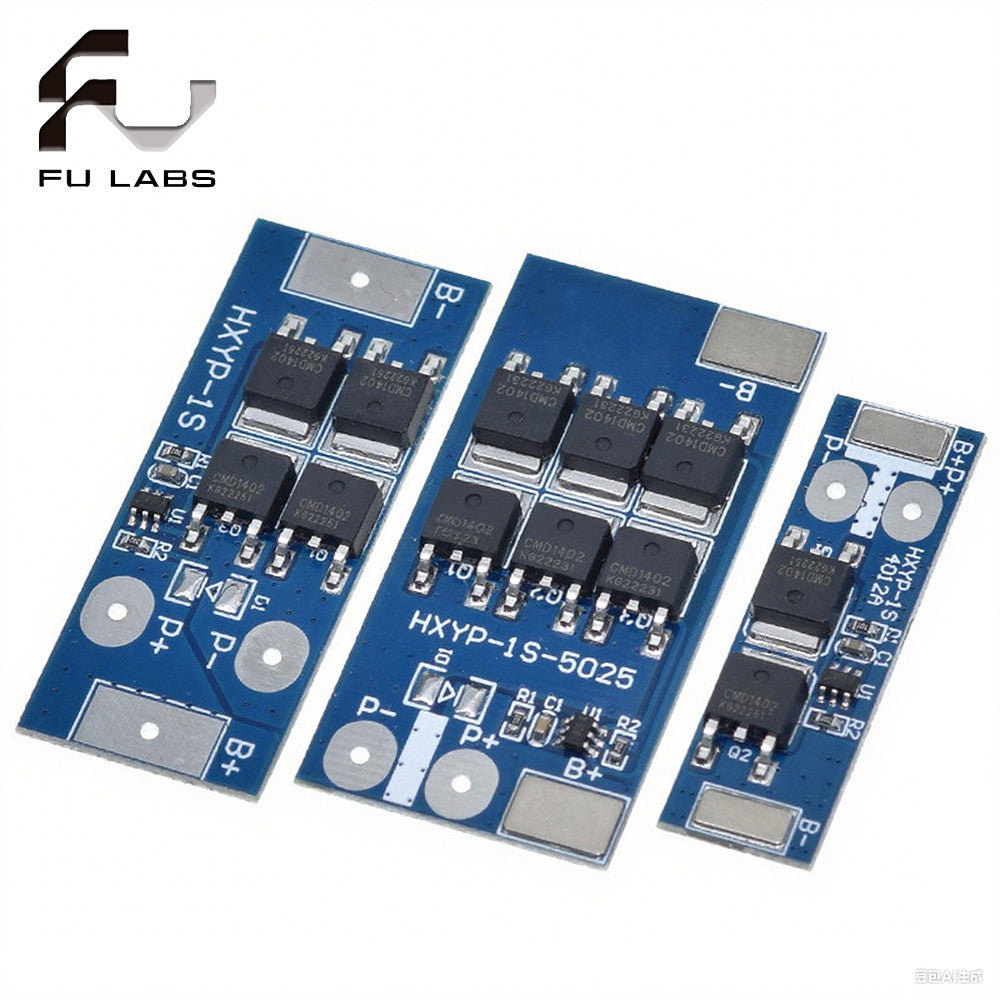 Fulabs 1S 3.7V LiFePO4 Lithium Battery Protection Board 18650 3.2V Charging Voltage/Short Circuit/Overcharge Prevention