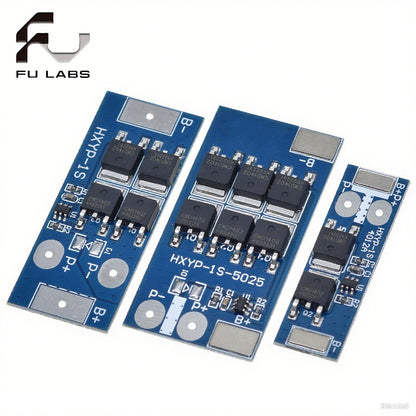 Fulabs 1S 3.7V LiFePO4 Lithium Battery Protection Board 18650 3.2V Charging Voltage/Short Circuit/Overcharge Prevention
